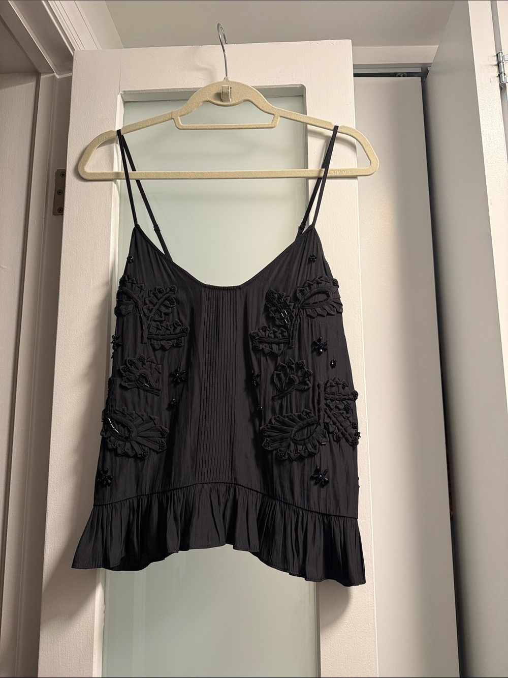 Ramy Brooke Mel beaded tank top